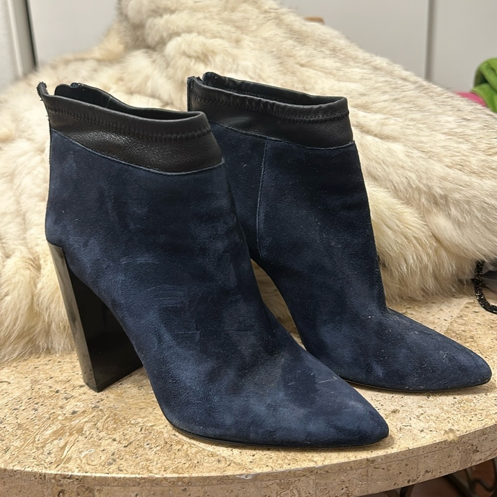 Suede booties